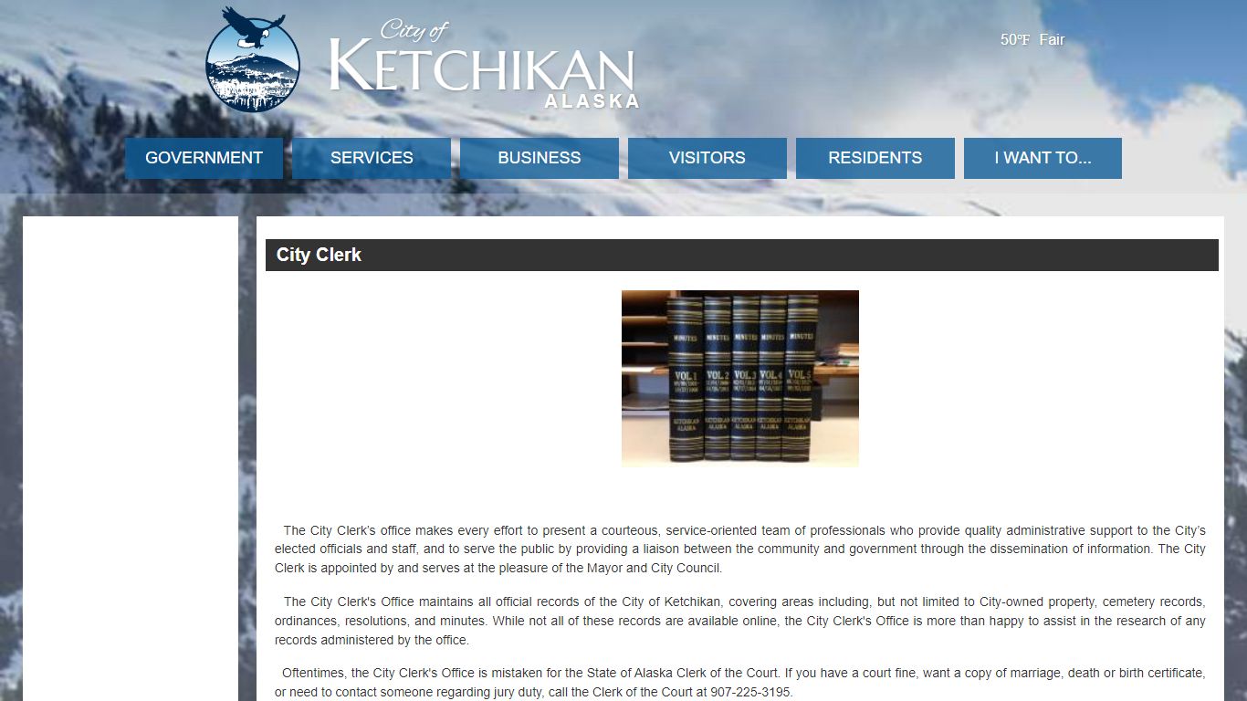 Official Website of the City of Ketchikan, Alaska - City Clerk